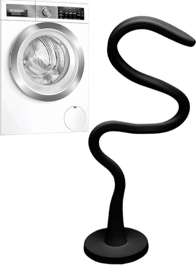 1 Zwarte Magnetische Wasmachine Deurhouder - 4,3 × 43,5 cm - Voorlader Wasmachine Deurhouder - Universele Flexibele Deurstopper - Voorkomt Geurtjes en Schimmel - Siliconen Houder - Buigzaam - Geschikt voor de meeste wasmachines