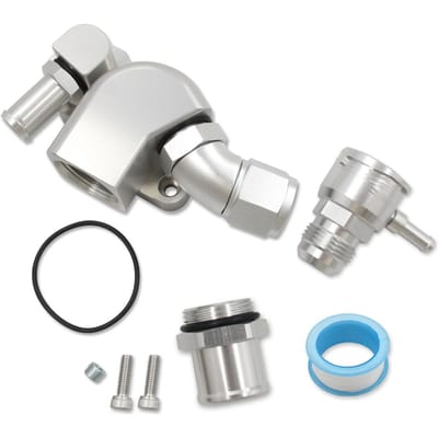K-serie Bovenste Koelvloeistofhuis Ingebouwde Vulslang Vervanging voor Honda K20A, K20A2, K20A3, zilver
