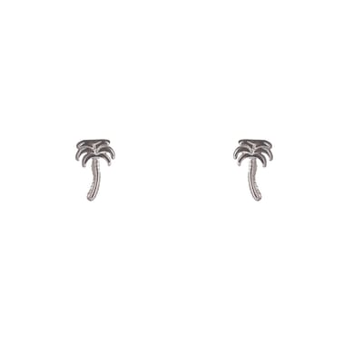 Go Dutch Label Oorknoppen Palmtree Stud Zilverkleurig