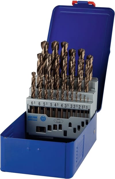 Irwin Serie - HSS Kobalt Metaalborenset - 25-delig - 1.0-13.0 mm - 135° Punt - Cilindrische Schacht