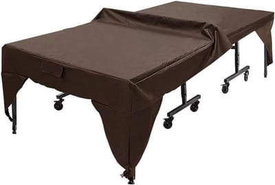 Tafeltennistafel Beschermhoes - Tafeltennis Tafelkleed - Tafel Beschermen - Waterdicht Oxford Doek - 280 x 153 x 73 cm - Bruin
