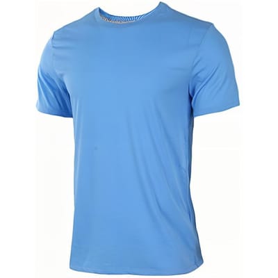 T-shirt Jordan Dri-Fit Couleur Unie Séchage Rapide Col Ras du Cou Décontracté Manches Courtes avec Imprimé Dopamine Hauts Homme Bleu 743037-412 M gray