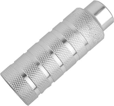 Fiets Voetsteun - Fiets Pedaal - Extra Steun - Anti-slip Ontwerp - 11 cm Lengte - Zilver