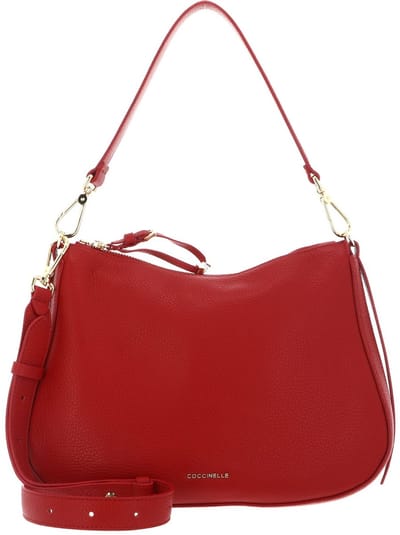 COCCINELLE Leren schoudertas Nory Shoulderbag Scarlet rood