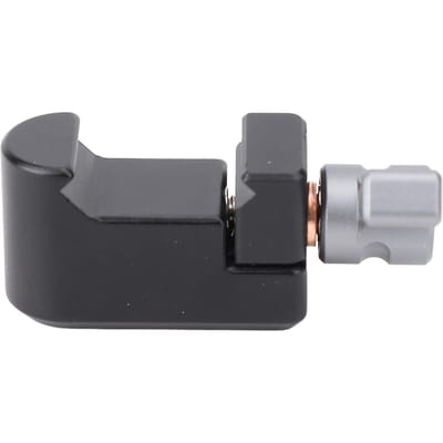 Camera Cage Verlengklem met 1/4 inch 3/8 inch Schroefdraadgat Snelkoppelings Railklem voor Flitsschoenadapter gray