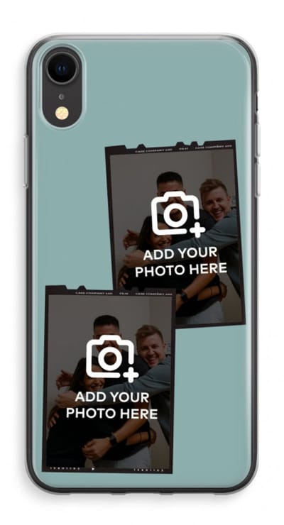 Gepersonaliseerd - Case Company® - Hoesje geschikt voor iPhone XR hoesje - Polaroid Zwart - Soft Cover Telefoonhoesje - Bescherming aan alle Kanten en Schermrand