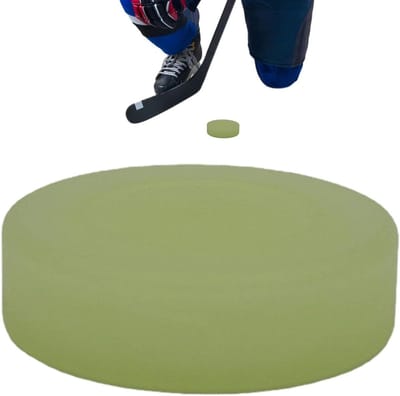 IJshockeypuck - Glow pucks Feestpucks - Sportoefening - Oplichtend in donker - 9x9x3 cm - Groen