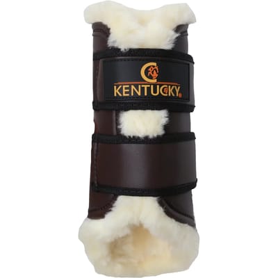 Kentucky Horsewear - Kentucky Horsewear Beenbeschermers Turnout Leather Hind Bruin - paard