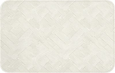 Badmat 80x50 cm - Antislip - Textuur - Abstract - Beige - Badmatten voor badkamer - Badkamermat - Douchemat - Badkamer mat