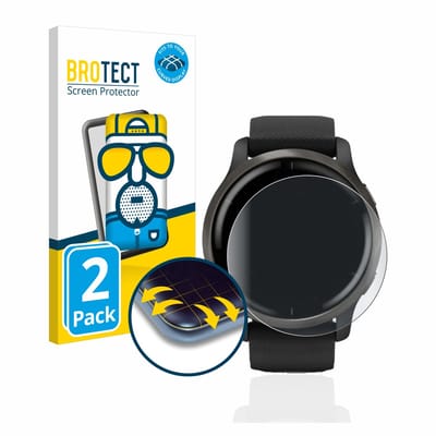 BROTECT - Screenprotector voor Garmin Venu 2 - Folie Beschermfolie matte volledig dekking 2 Stuks