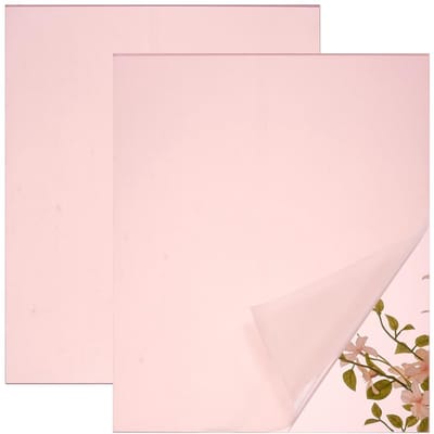 Dailygoods- Acrylvel 25 x 20 cm - Spiegel - Roségoud - Reflecterend - Veiligheidsvrij - Dikte 3 mm - Kunststofplaat