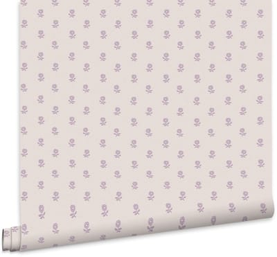 Laura Ashley Daisy Lavender Behang - Bloemen - 10mx52cm - Roze