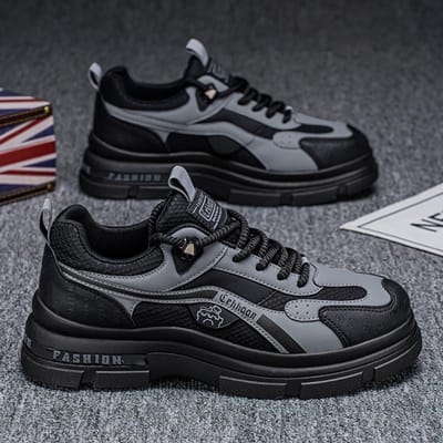 CYYTL Sneakers Casual Ademend Outdoor Herenschoenen Zomer Hardlopen Wandelen Sport Mode Tennis Luxe Platform Designer Loafers 44 black