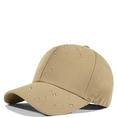 Casquette de Golf Baseball Imperméable Coupe-vent Respirante UPF50+ Casquettes d'extérieur pour Femmes Sport Chapeau de Pluie Réglable (Khaki,58-59   L XL) kaki