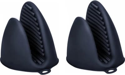 Waledano® 2 Set Hittebestendige Siliconen Ovenwanten - Warmtebestendig - Ovenhandschoenen - Antiverbranding - Antislip Siliconen Handschoenen - Zwat