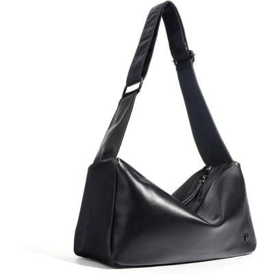 Zacht Leer High-end Retro Eénschouder Diagonaal Cross-body Heren en Dames Tas Grote Capaciteit Kussen Neutrale Schoudertas