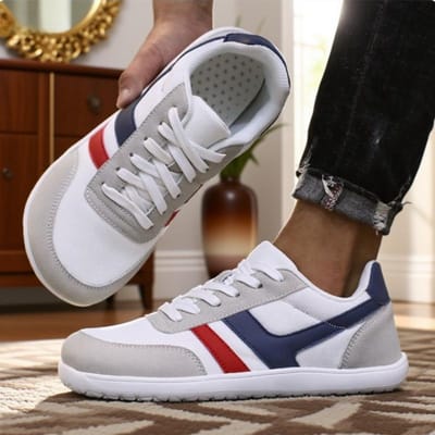 Unisex Barefoot Schoenen met Brede Teen Mode Eenvoudig Casual Jogging Sneakers Heren Brede Barefoot Schoen Trailrunning Antislip Wandelschoenen 39 gray