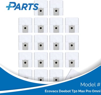 Ecovacs Deebot T50 Max Pro Omni Stofzakken (18 Stuks, Plus.Parts® alternatief voor DDB030041)