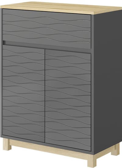 Vicco Livia Midikasten – 60 x 80 cm met lade Antraciet