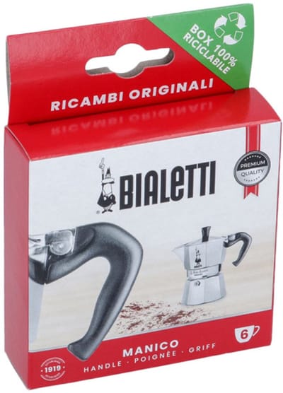 Handgreep voor Bialetti inductie moka koffiepotten (6 kopjes)