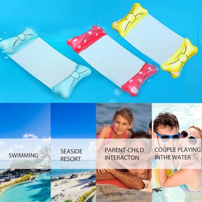 Dailygoody - Luchtbed zwembad - Opblaasbare water hangmat - 4-in-1 water speelgoed - 140 x 70 cm - Zwembad accessoires - Geschikt voor volwassenen en ..