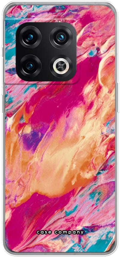 Case Company® - Hoesje geschikt voor OnePlus 10 Pro hoesje - Pastel Echoes - Soft Cover Telefoonhoesje - Bescherming aan alle Kanten en Schermrand
