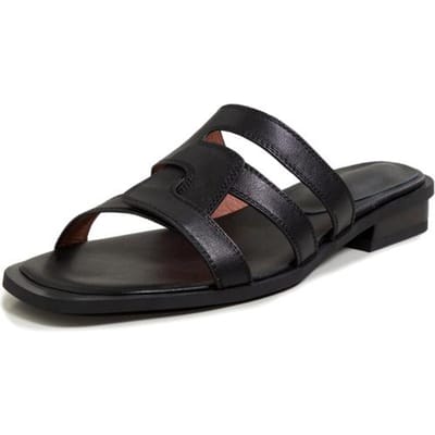 Echt Leer Nieuwe Damesschoenen Zomer Comfortabele Veelzijdige Slippers Vierkante Hak Dikke Hak Vrije Tijd Sandalen Alles-Match Slippers 39