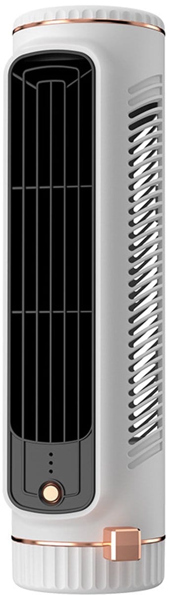 Torrenventilator voor slaapkamer, oplaadbaar, draagbaar, bladloos, 3 snelheden, koel bureauventilator, klein en stil voor binnen, slaapkamer, kantoor en studentenkamer
