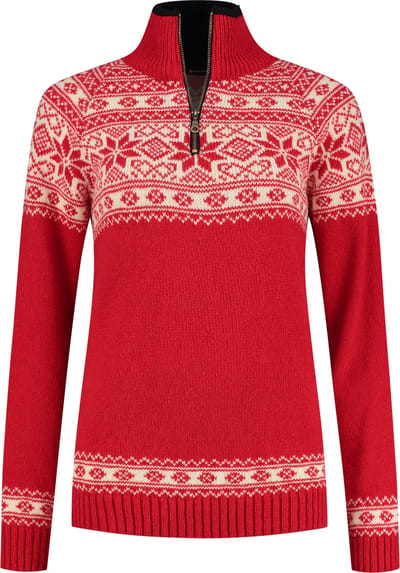 Norfinde Noorse damestrui in Setesdals dessin, rood
