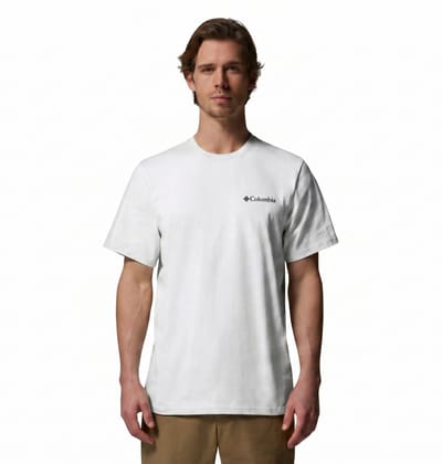 Columbia CSC™ Outdoor Back Graphic Tee Heren Outdoorshirt - White, Scoped View