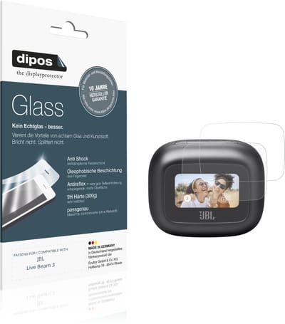 dipos – 2x Matte Pantserfolie geschikt voor JBL Live Beam 3 | 9H Screenprotector