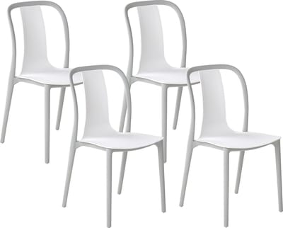 SPEZIA - Tuinstoel set van 4 - Grijs - Synthetisch materiaal