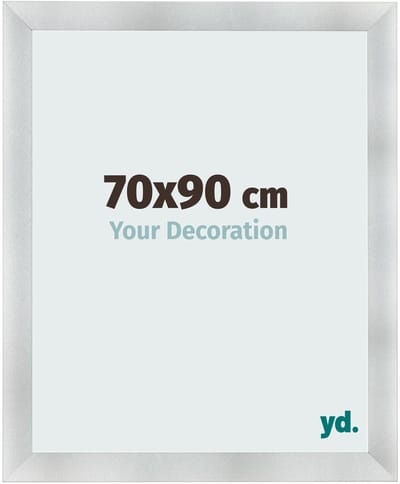 Your Decoration - Fotolijst 70x90 cm - MDF - Aluminium Geborsteld - Pisa