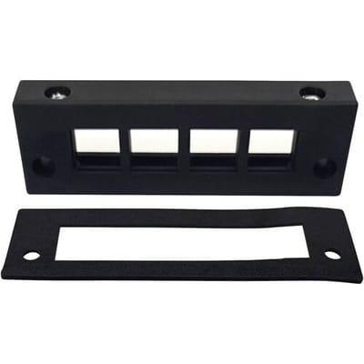 TRU COMPONENTS DVK-W4 Kabelinvoeringsplaat Klem-Ø (max.) 16 mm Polyamide Zwart 1 stuk(s)