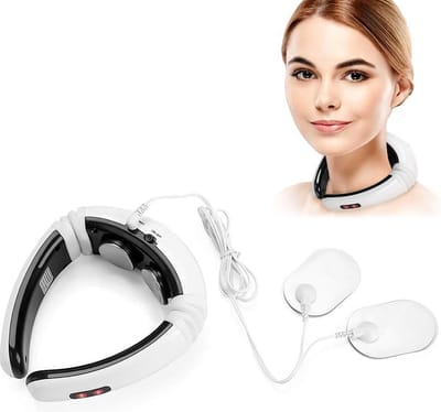 iFoulki Smart Neck Massager, Neck Massager, Electric Massage Device, Portable Neck Massager, Low Frequency Pulse Massage, Smart Neck Massager Multifunctionele pulsvibratie