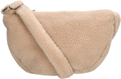 Beagles Lugo Schoudertas Dames - Crossbodytas met telefoonvak - Tas van Imitatieleder met ritssluiting - Crème