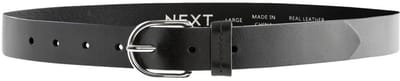 Next - Dames - Standaard leren riem - Zwart