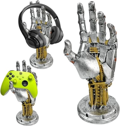 Gaming Headset en Controller Houder, Handvormige Controller en Futuristisch Ontwerp, Ideaal voor Organisatie en Decoratie in Thuis of Kantoor
