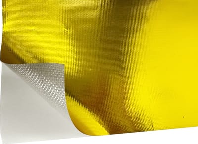100 x 50 cm | Hitte reflecterende folie goud 400 °C