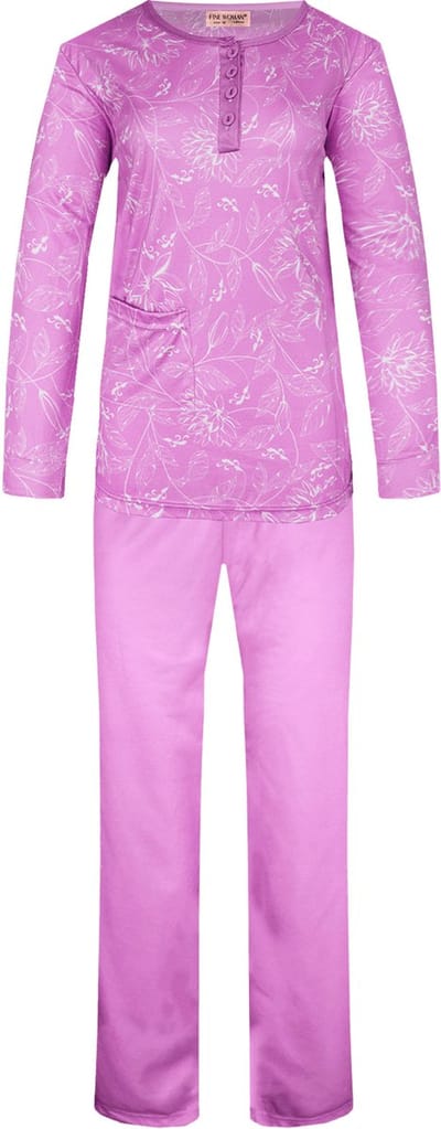 Dames pyjama print roze XXL