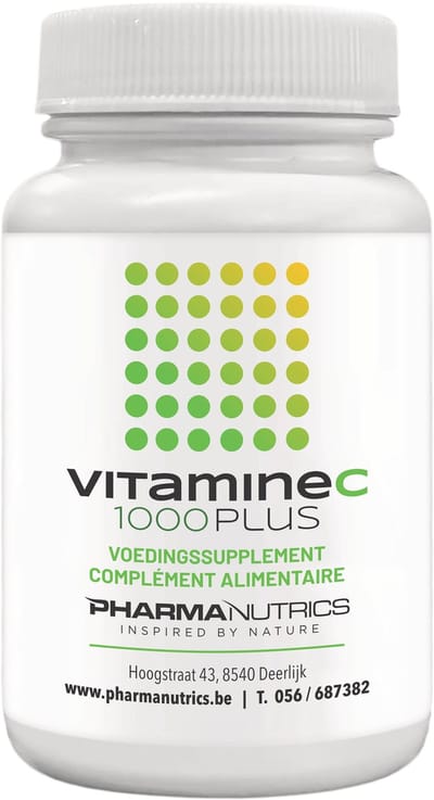VITAMINE C 1000 met bioflavonoiden 60 tabl Pharmanutrics - Natuurlijke vitamine C - Bioflavonoiden - Immuniteit - Natuurlijk Complex