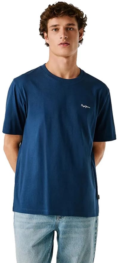 Pepe Jeans Contrast Connor T-shirt Met Korte Mouwen Blauw L Man