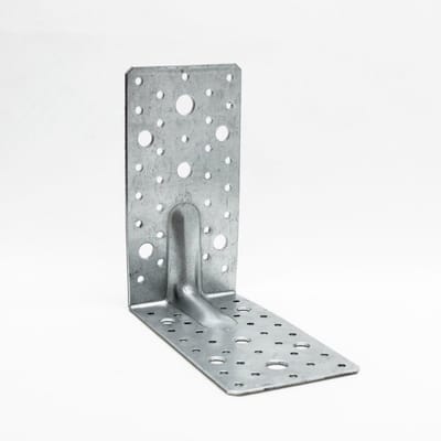 Hoekconnector Roestvrij Staal - Metalen Hoekbeugel - Bouwprojecten Versterken - Corrosiebestendig Gegalvaniseerd - 175 x 175 x 90 mm - staal