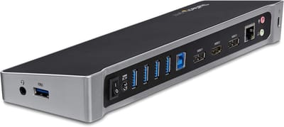 Universele USB 3.0 Triple Monitor Docking Station met 2x 4K DisplayPort & HDMI, USB Hub en Gigabit Ethernet