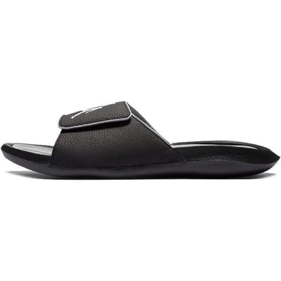 Jordan Hydro 6 - Slippers - 42.5 - Black/White-Wolf Grey / Zwart Wit Grijs - Jordan - Comfort