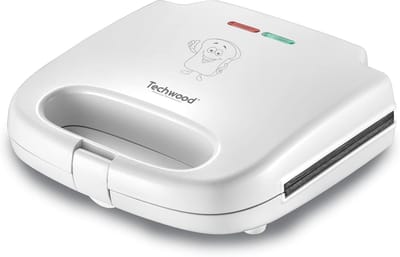 Sandwich Toaster - Tosti Apparaat - Snelle Lunch - Compact Design - 30x25x5 cm - Wit