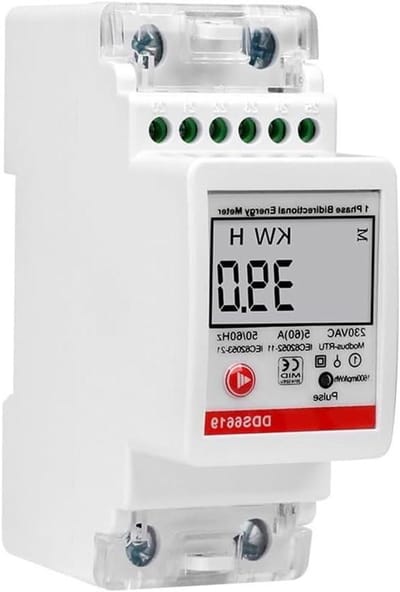 Digitale Energiemeter - Stroommeter LCD Scherm - Elektrische Systemen Bewaken - Tweewegmeting RS485 - 10 x 7 x 4 cm