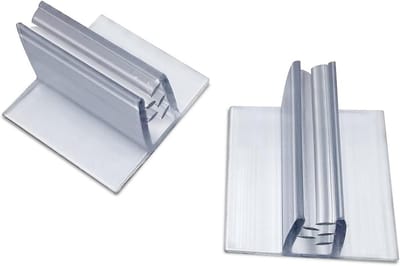 Bureauverdeler Voeten - Bureau Accessoires - Persoonlijke Ruimte Creëren - Verwijderbare Lijm - 48 Stuks - Wit