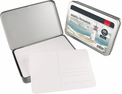 Aquarel Postkaarten In Blik