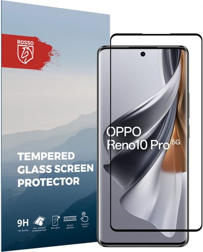 Rosso 9H Tempered Glass Screen Protector Geschikt voor Oppo Reno10 Pro | Glasplaatje | Beschermlaag | Beschermglas | 9H Hardheid